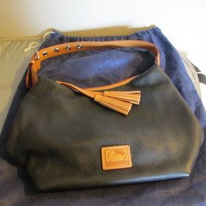 Dooney and Bouarke large navy Hobo Bag.